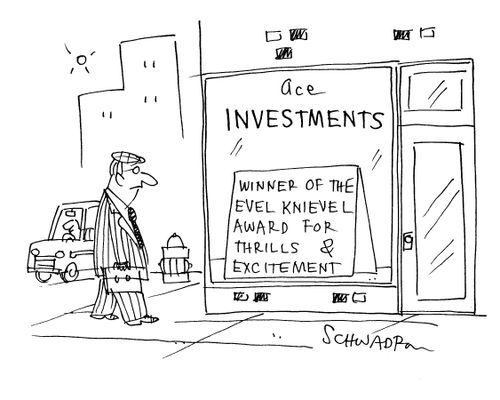 Investments: Winner of the Evel Knievel award for thrills and excitement.