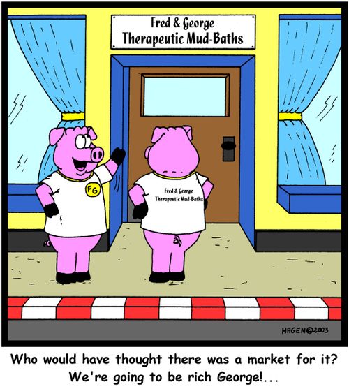 'Who would have thought there was a market for it? We're going to be rich George!...'