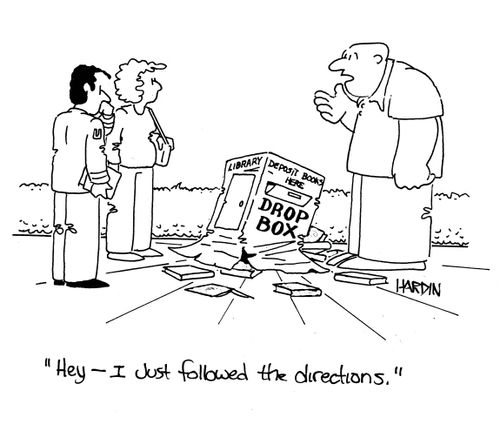 'Hey, I just followed the directions.'