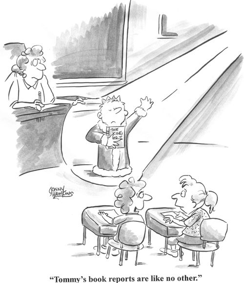 'Tommy's book reports are like no other.'