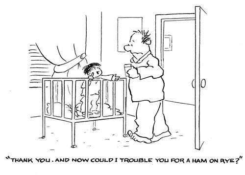 'Thank you...and now could I trouble you for a ham on rye?'