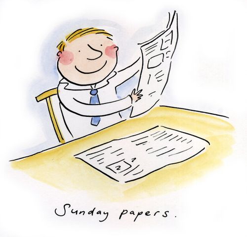 Sunday papers.