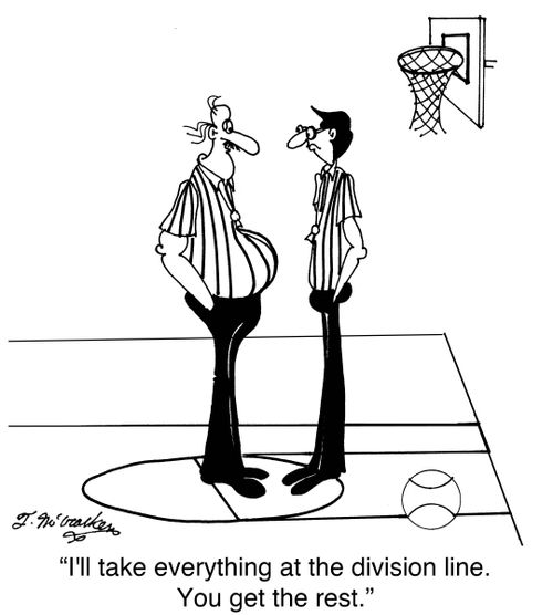 'I'll take everything at the division line. You get the rest.'