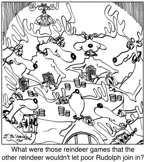 What were those reindeer games that the other reindeer wouldn't let poor Rudolph join in?