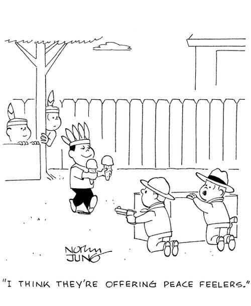 'I think they're offering peace feelers.'