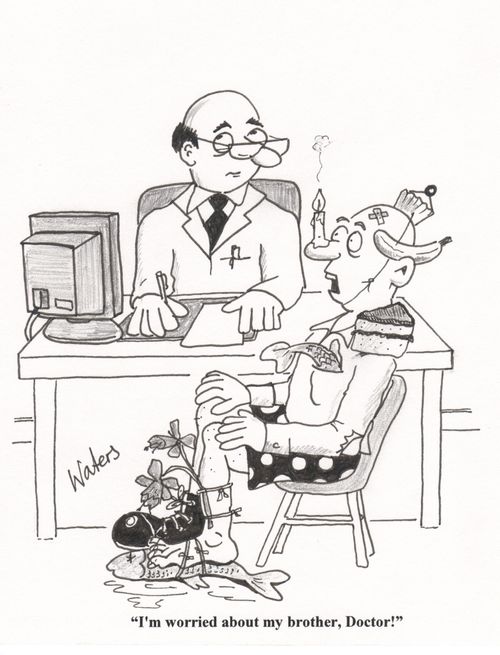 'I'm worried about my brother, doctor!'