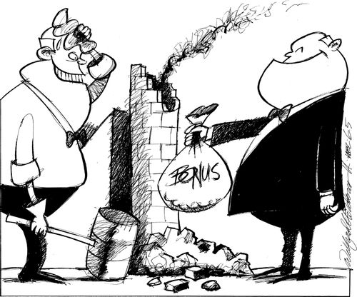 Banker's Bonuses for the Destruction of Industry