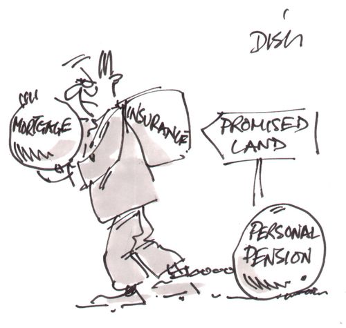 Mortgage,insurance,and pension holding you back.