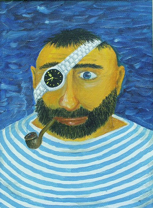 Man with Watch as Eye-patch
