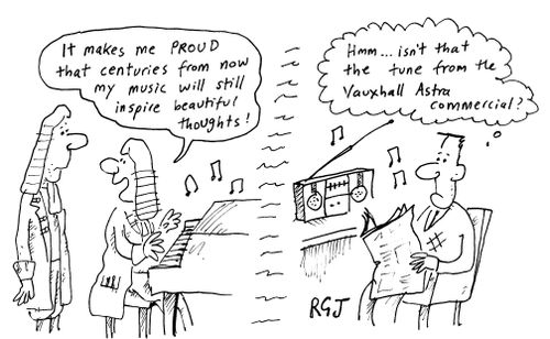 Classical music on car commerical