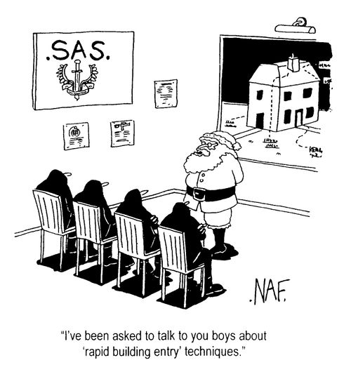 "I've been asked to talk to you boys about 'rapid building entry' techniques