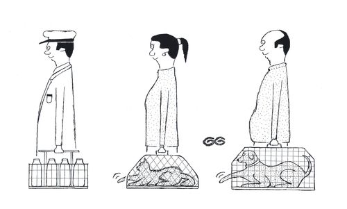 Milk carrier, cat carrier, dog carrier.