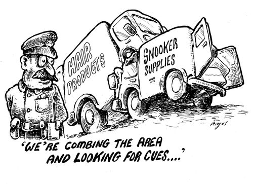 'We're combing the area and looking for clues...'