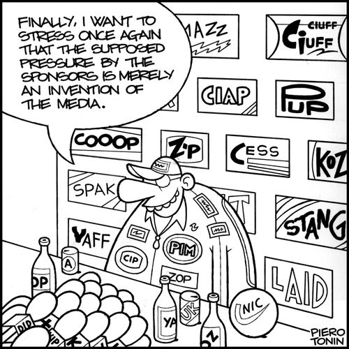 'Finally, I want to stress once again that the supposed pressure by the sponsors is merely an inventions of the media,'