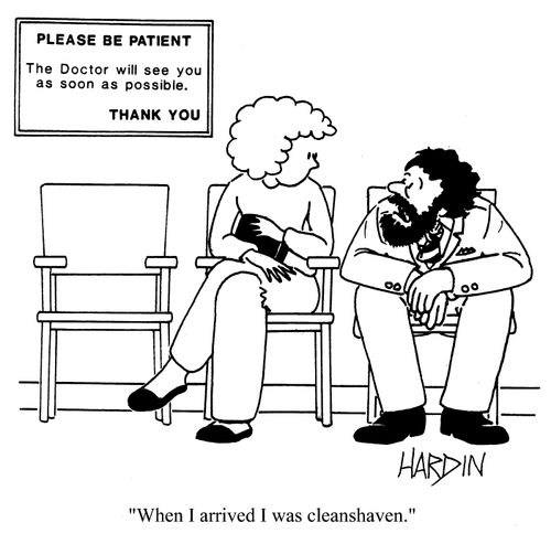 'When I arrived I was cleanshaven.'