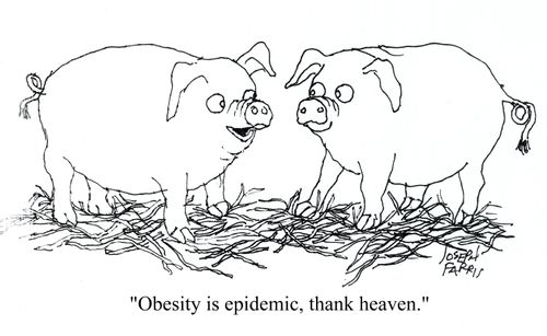 'Obesity is epidemic, thank heaven.'