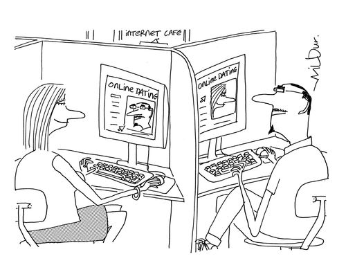 Online dating.
