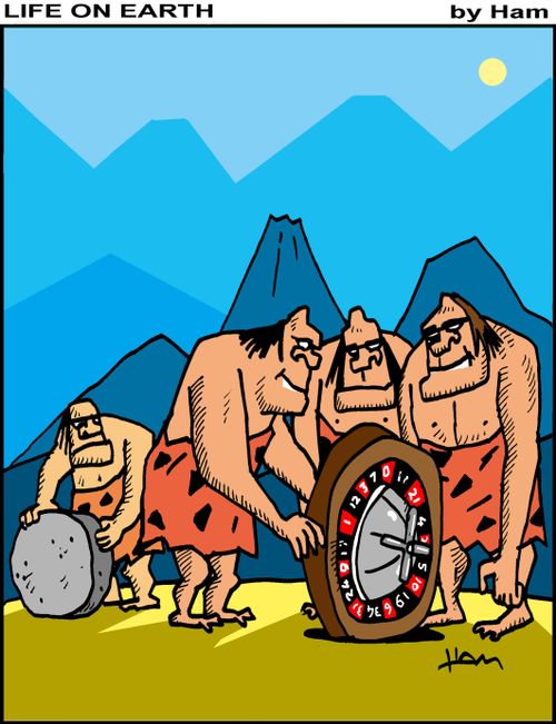 Inventing the roulette wheel.