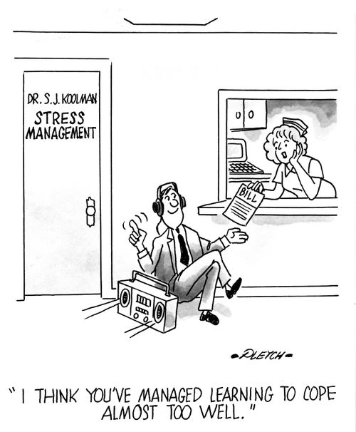 'I think you've managed learning to cope almost too well.'
