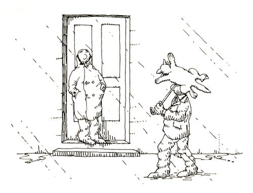 101 uses of a dead cat: umbrella.
