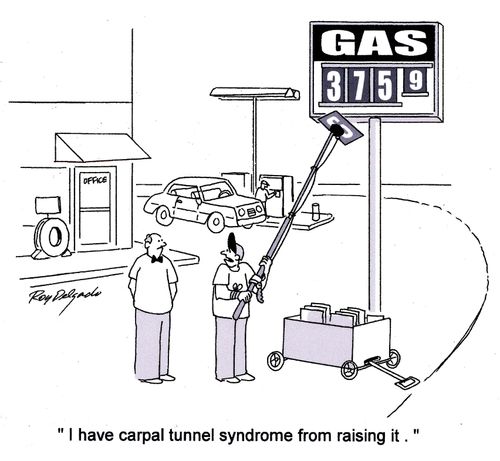 'I have carpal tunnel syndrome from raising it.'
