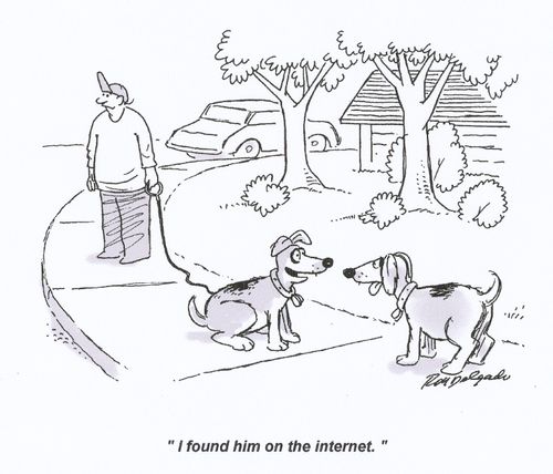 'I found him on the internet.'