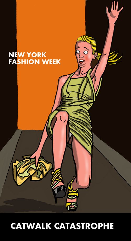 Catwalk catastrophe at New York Fashion Week.