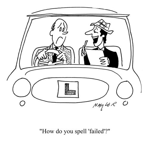 'How do you spell 'failed'?'