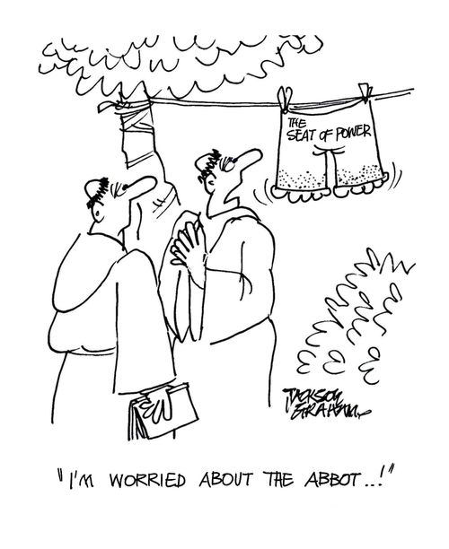 "I'm worried about the abbot..."