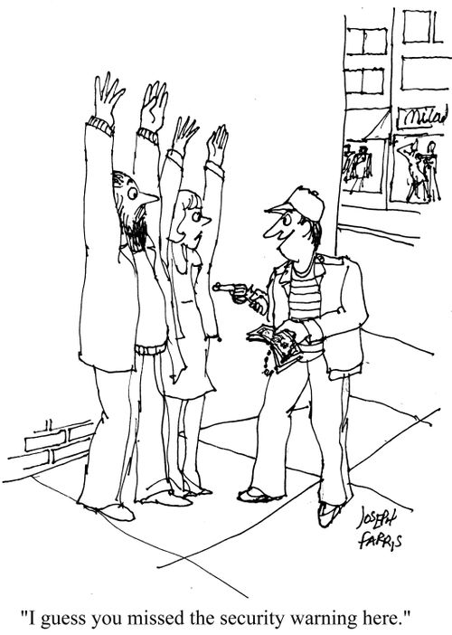 'I guess you missed the security warning here.'