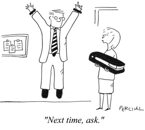 'Next time, ask.'