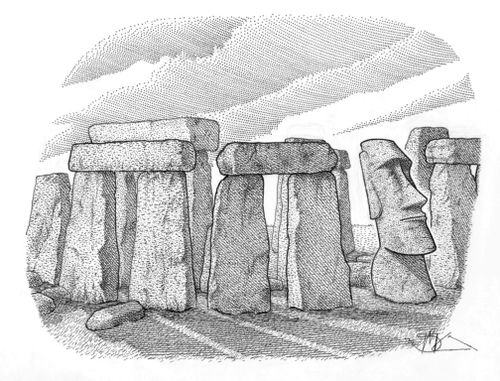 Stonehenge/Easter Island.
