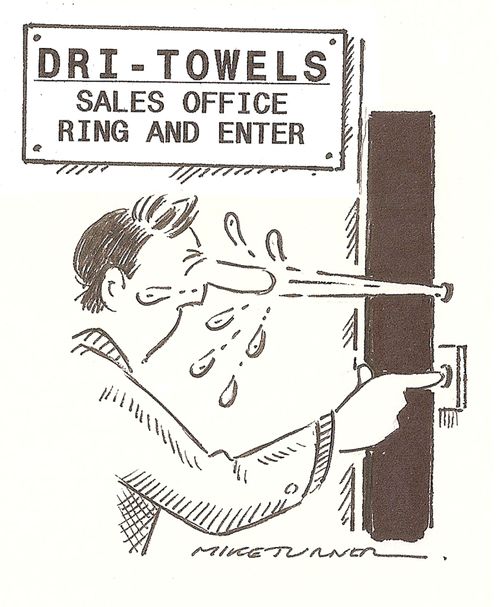 The Dri-Towel Sales Office: Ring and Enter.