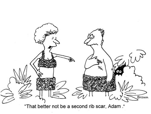 'That better not be a second rib scar, Adam.'