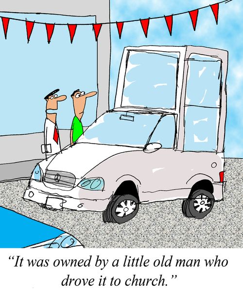 'It was owned by a little old man who drove it to church.'