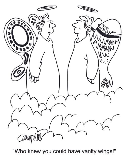 'Who knew you could have vanity wings!'