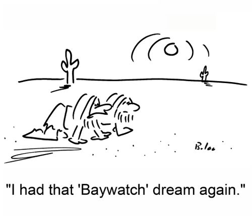 'I had that 'Baywatch' dream again.'