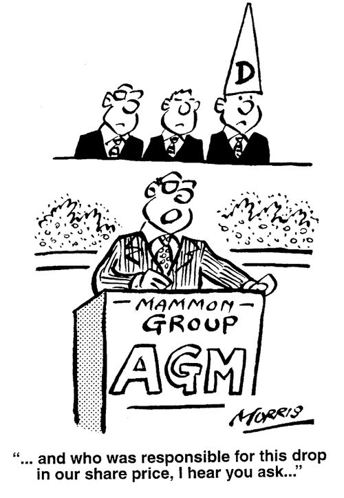 ...and who was responsible for this drop in our share price, I hear you ask...