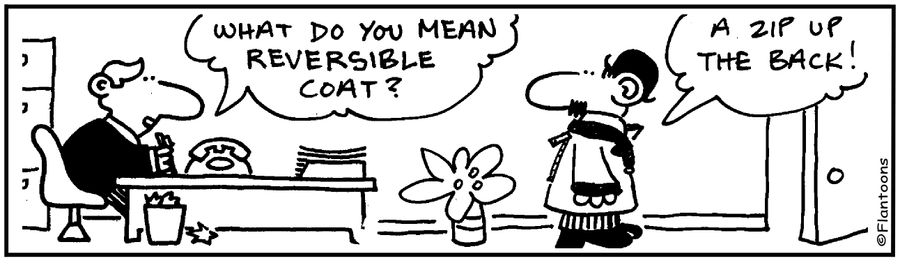 What do you mean, reversible coat?