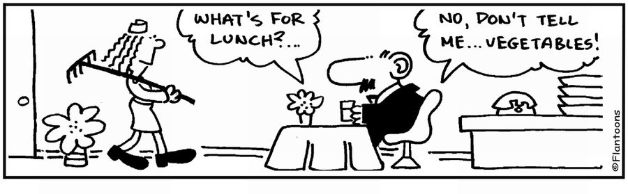  'What's for lunch...Vegetables?'