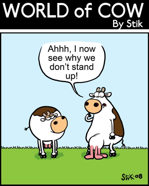 I can see why we don't stand up!