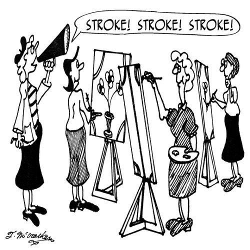'Stroke! Stroke! Stroke!'
