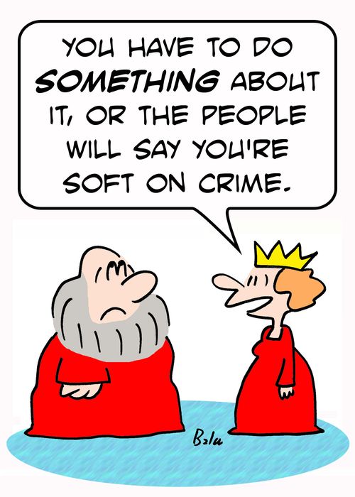 'You have to do SOMETHING about it, or people will say you're soft on crime.'