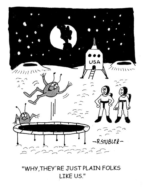 'Why, they're just plain folks like us.'