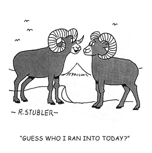 'Guess who I ran into today?'