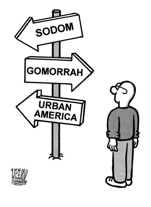 Sodom, Gomorrah and Urban America (sign)