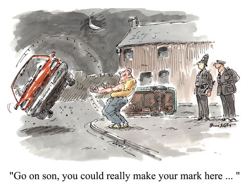 'Go on son, you could really make your mark here...'