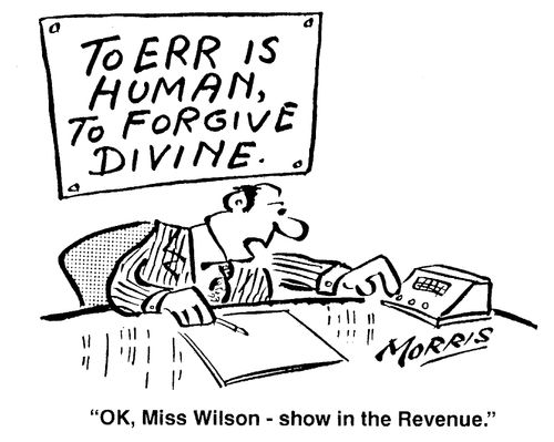 "OK, Miss Wilson - show in the Revenue."