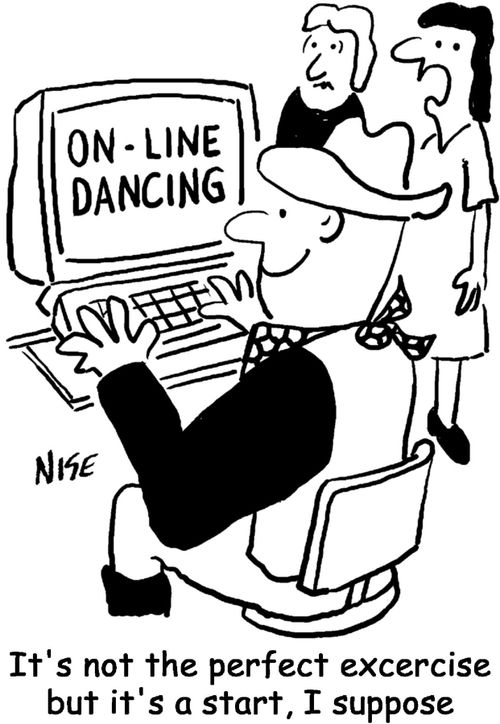 Computer for used for on-line dancing.