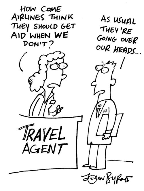 "How come airlines think they should get aid when we don't?"